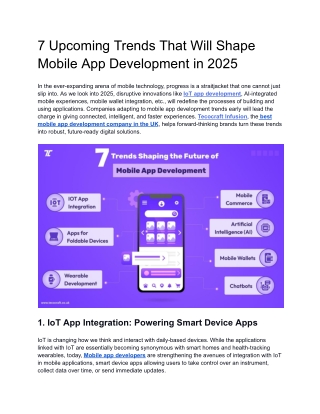 7 Upcoming Trends That Will Shape Mobile App Development in 2025