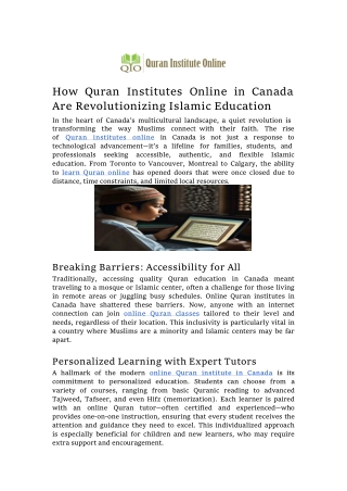How Quran Institutes Online in Canada Are Revolutionizing Islamic Education (1) (1)