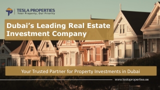 Dubais Leading Real Estate Investment Company