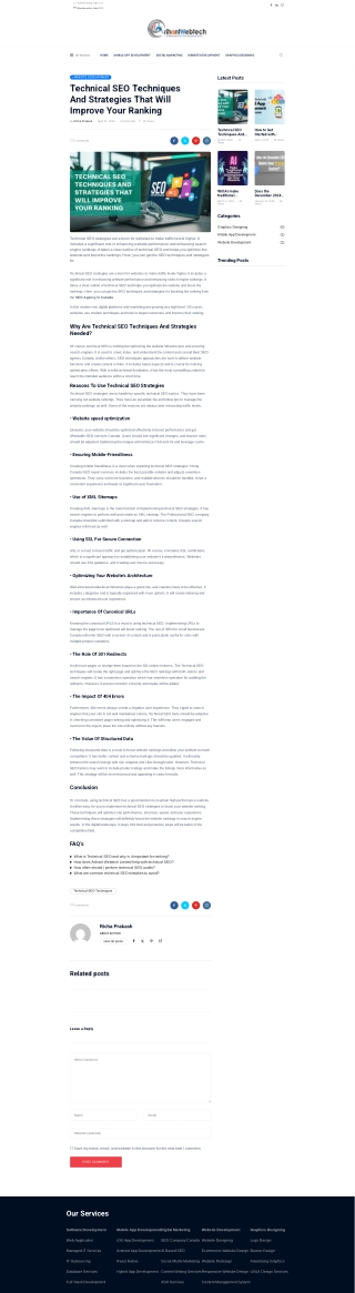 Technical SEO Techniques And Strategies That Will Improve Your Ranking