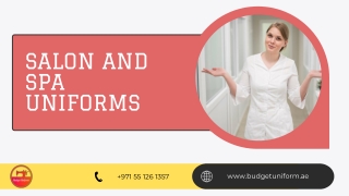 salon and spa uniforms