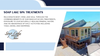 Soap Lake Spa Treatments