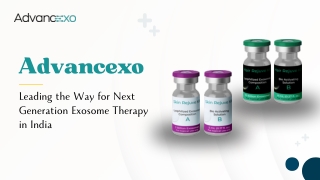 Advancexo: Leading the Way for Next Generation Exosome Therapy in India