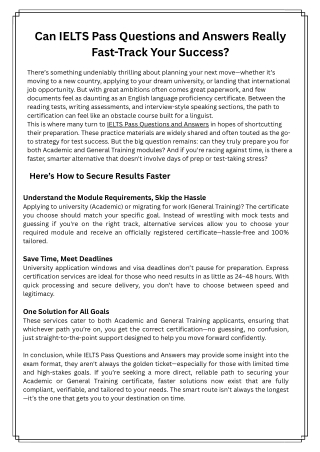 Ace Your Exam with Verified IELTS Pass Questions & Answers – Get PTE Certificate