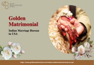 Indian Marriage Bureau in USA
