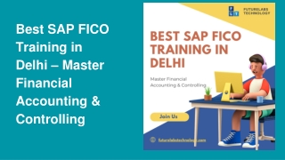 Best SAP FICO Training in Delhi – Master Financial Accounting & Controlling