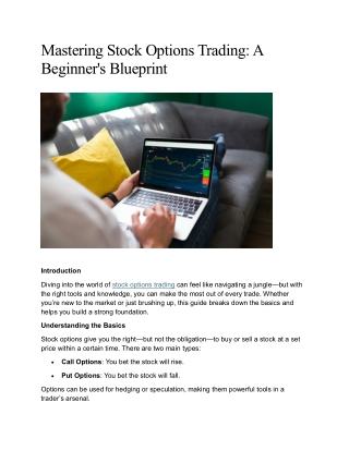 Mastering Stock Options Trading