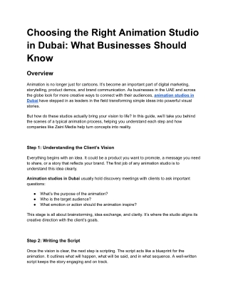 April..PDF 2. Amimation Studios in Dubai