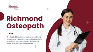 Holistic Musculoskeletal Care at Richmond Osteopathic Clinic