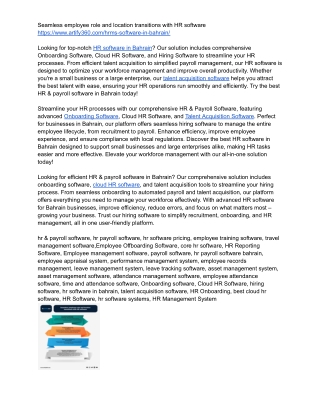 Bahrain Onboarding Software for Quick Employee Setup