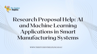 Research Proposal Help: AI and Machine Learning Applications in Manufacturing