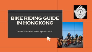 Bike Riding Guide in Hongkong