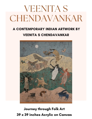 VEENITA S CHENDAVANKAR'S Contemporary Indian Artwork