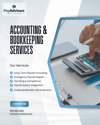 Accounting & Bookkeeping services - Pay Advisors