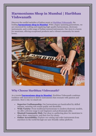 Harmoniums Shop in Mumbai