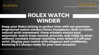 rolex watch winder