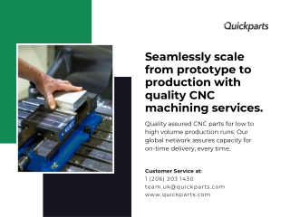 Seamlessly scale from prototype to production with quality CNC machining service