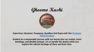 "Ghoomo Kashi – Experience the Soul of Varanasi"