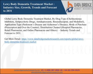 Lewy Body Dementia Treatment Market