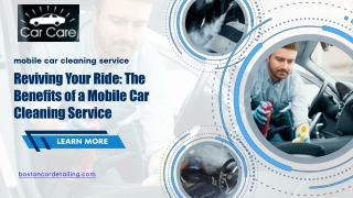 Premium Mobile Car Cleaning Service in Boston  On-Demand Shine Delivered