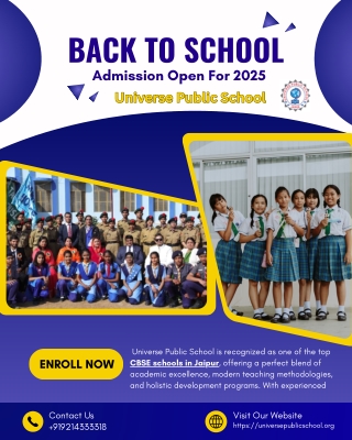 Top CBSE School in Jaipur | Universe Public School