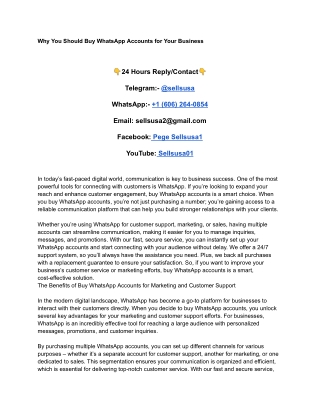 Why You Should Buy WhatsApp Accounts for Your Business-1