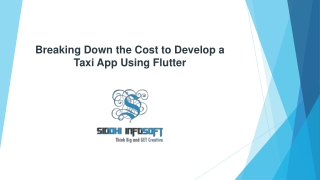 Breaking Down the Cost to Develop a Taxi App Using Flutter