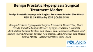 Benign Prostatic Hyperplasia Surgical Treatment Market