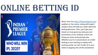 Online Betting ID khazanabook