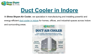 Duct Cooler in Indore