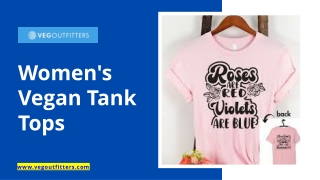 Women's Vegan Tank Tops - www.vegoutfitters.com