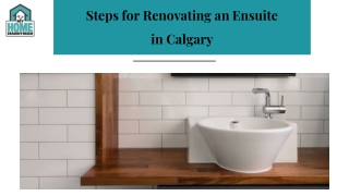 Steps for Renovating an Ensuite in Calgary