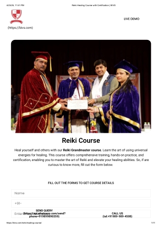 Reiki Healing Course with Certification _ BIVS