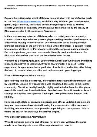 _Discover the Ultimate Bloxstrap Alternatives Unlock a Custom Roblox Experience Like Never Before