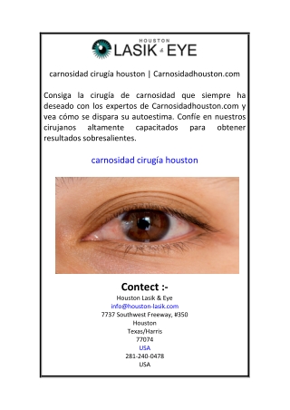 carnosidad cirugía houston Carnosidadhouston.com