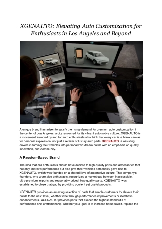 XGENAUTO Custom Cars: Built for Enthusiasts