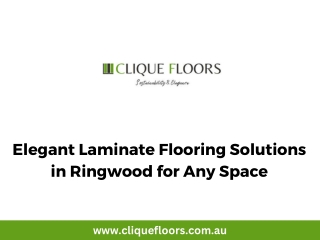 Elegant Laminate Flooring Solutions in Ringwood for Any Space