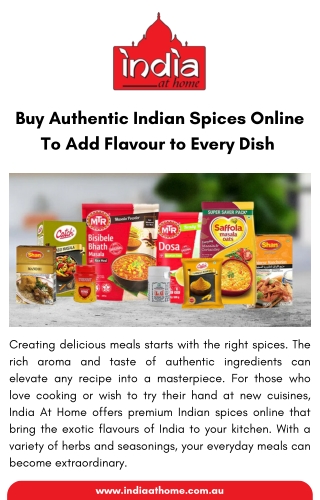 Buy Authentic Indian Spices Online To Add Flavour to Every Dish