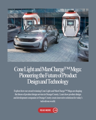 Cone Light and MarsCharge™ Mega Pioneering the Future of Product Design and Technology