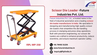 Die Loader Scissor Trolley Manufacturer