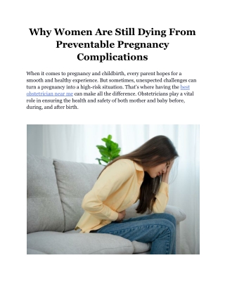 6 Ways Obstetricians Can Help Prevent High-Risk Births