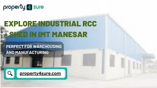 Explore Industrial RCC   Shed in IMT Manesar