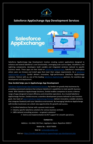 Salesforce AppExchange App Development Services