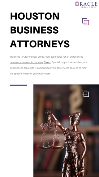 Experienced Houston Business Attorneys | Oracle Legal Group