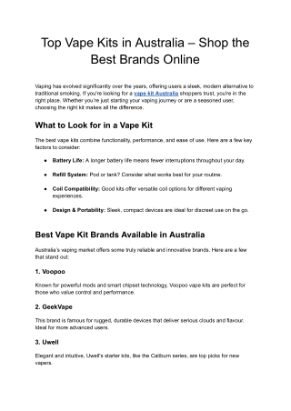 Quit Hero | Premium Vape Kits and Gear in Australia