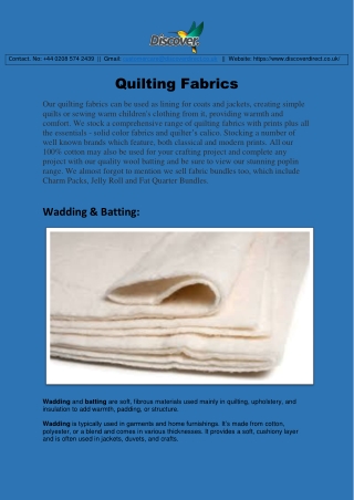 Quilting Fabrics