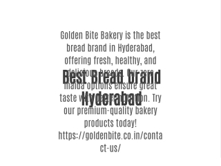 Best Bread brand Hyderabad