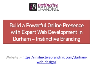 Build a Powerful Online Presence with Expert Web Development in Durham