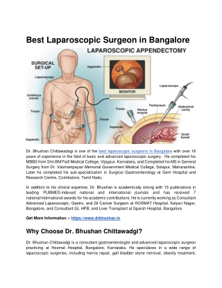 Best Laparoscopic Surgeon in Bangalore