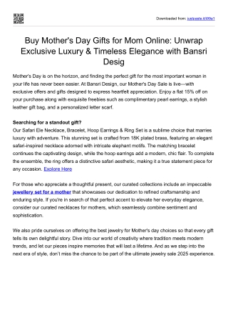 Buy Mother's Day Gifts for Mom Online